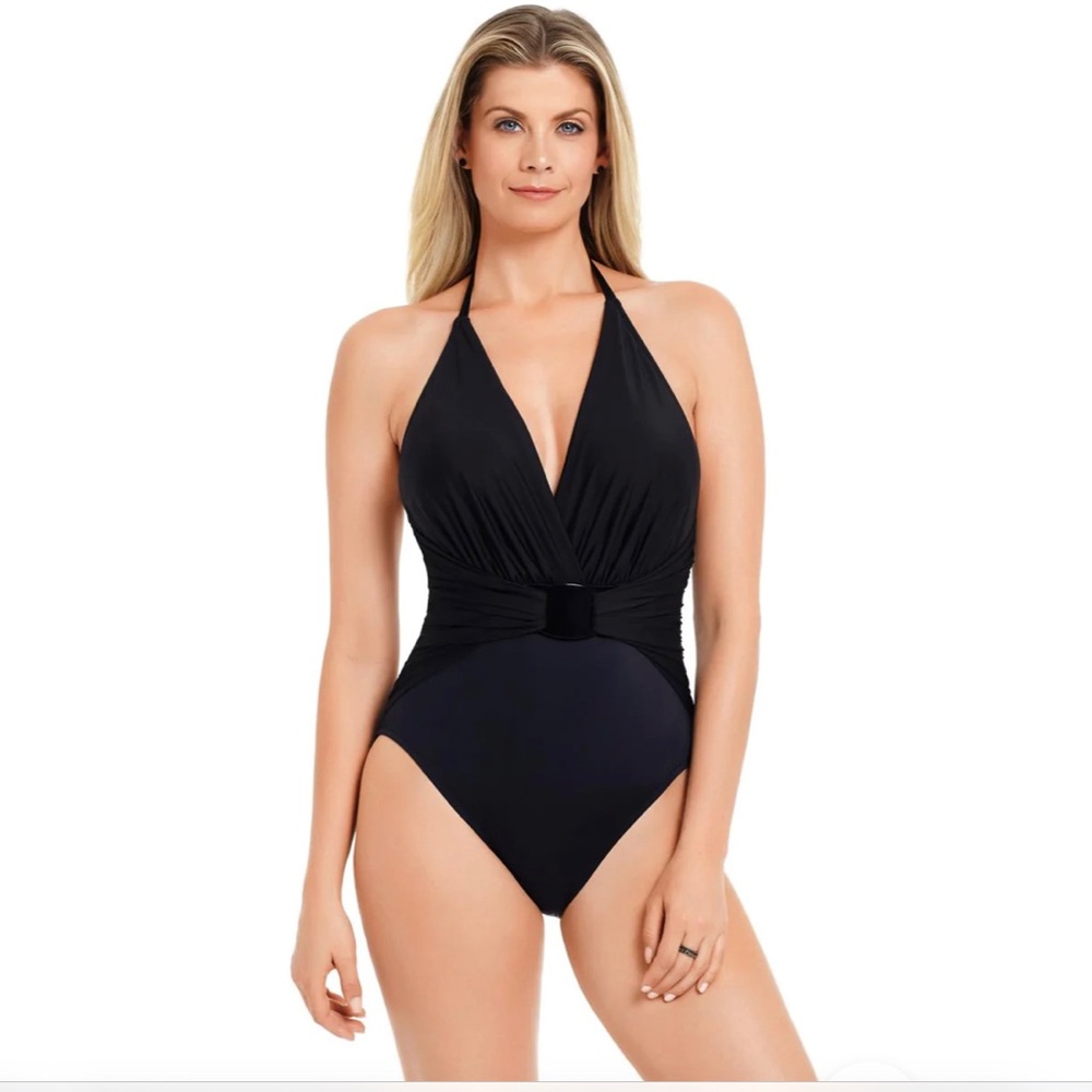 ☀️🏝️NWT Magicsuit Solid Angelina One Piece Swimsuit - Picture 1 of 7